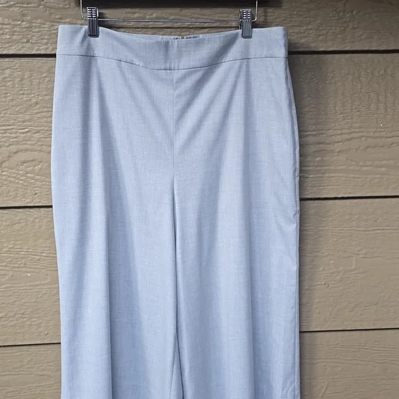 BCBGMaxAzria Gray Wide Leg pants New L large - Picture 6 of 13